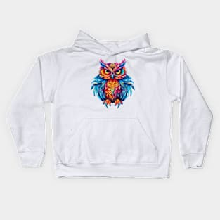 Colorful Owl #3 Kids Hoodie